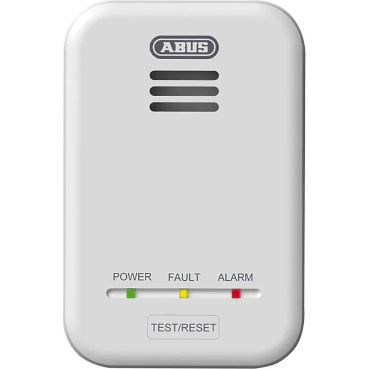 ABUS Gasmelder GWM100ME für Gasthermen - Erdgas (Methan) - Stadtgas - Alarmlautstärke 85 dB - weiß - 81443