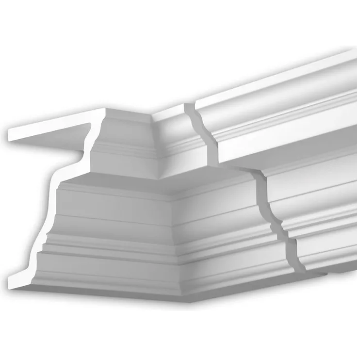 Profhome Decor - Innenwinkel 432322 Außenstuck Eckelement Fassadenelement Zeitloses Klassisches Design weiß