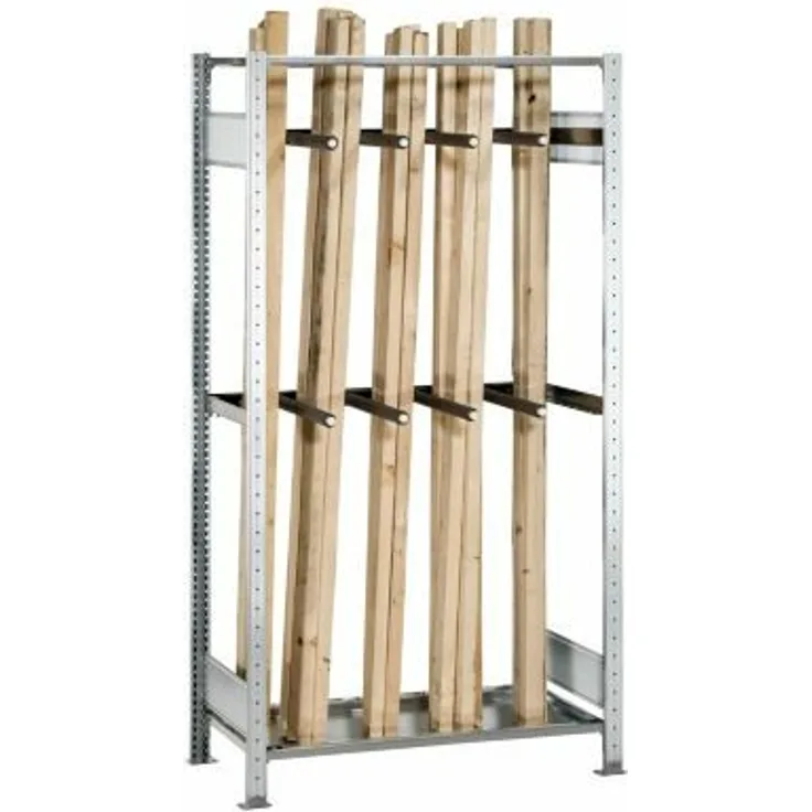 Certeo - Schulte Langgutregal, HxBxT 2000 x 1000 x 500 mm, Grundregal Stahlregale