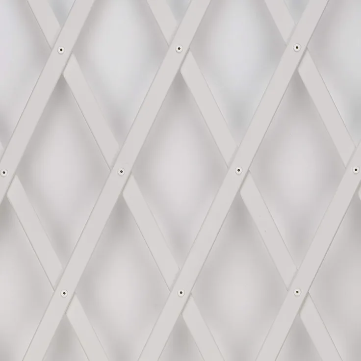 Trepls Rankgitter ausziehbar aus PVC 1,00x1 m Bianco