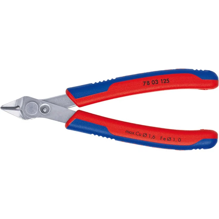KNIPEX 78 03 125 SB Electronic Super Knips mit Mehrkomponenten-Hüllen 125 mm – Bild 1