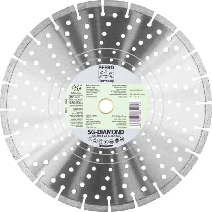 Pferd 68000048 Diamant-Trennscheibe DS 350x3,2x25,4 SG