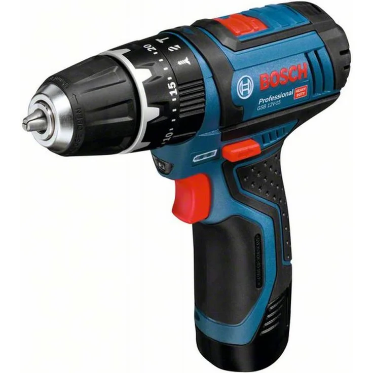 Bosch Professional Akku Schlagbohrschrauber GSB 12V-15 mit 2x 2,0 Ah Akku,12 Volt,in L-BOXX - 06019B6906 – Bild 1