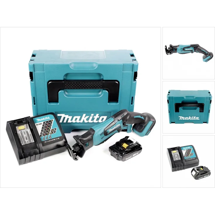 MAKITA DJR 183 RY1J Akku Reciprosäge 18 V Säbelsäge im Makpac + 1x 1,5 Ah Akku + Ladegerät - Preisvergleich