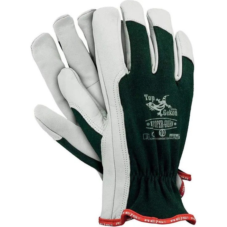 Reis Rltoper-Green8 Topgekon Schutzhandschuhe, Grün-Weiß, 8 Größe, 12 Stück