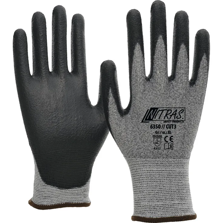 Nitras Schnittschutzhandschuh Cut 3, EN 388, Größe L