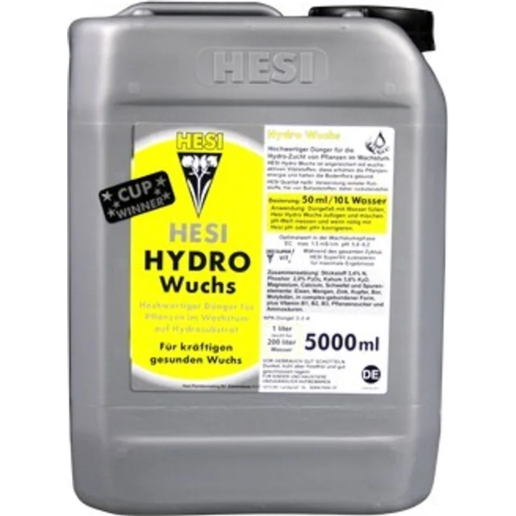 Hesi Hydro-Wuchs 5L Düngemittel