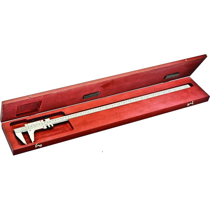Starrett 123EMZ-24 Messschieber, Stahl, Feder Backe, Zoll-Metrisch, 0-61 cm Reichweite, 0,0005'' Genauigkeit, 0,001 Zoll Auflösung