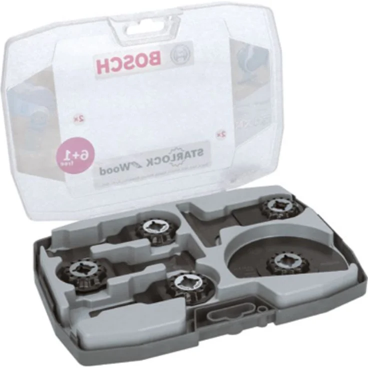 Bosch Professional 7 tlg. Starlock Tauchsägeblatt-Segmentsägeblatt Set (für Holz und Metall, Zubehör Multifunktionswerkzeug) – Bild 2