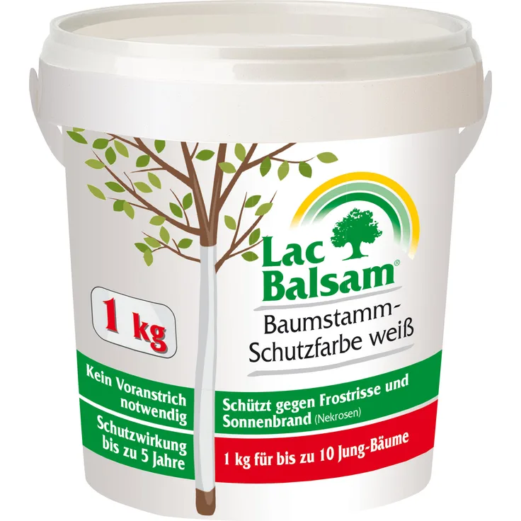 FRUNOL DELICIA Etisso LacBalsam Baumstamm-Schutzfarbe weiß, 1 kg