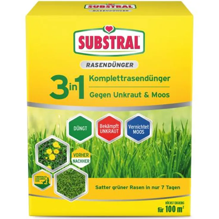 Celaflor Substral 3in1 Komplettrasendünger 3,6 kg