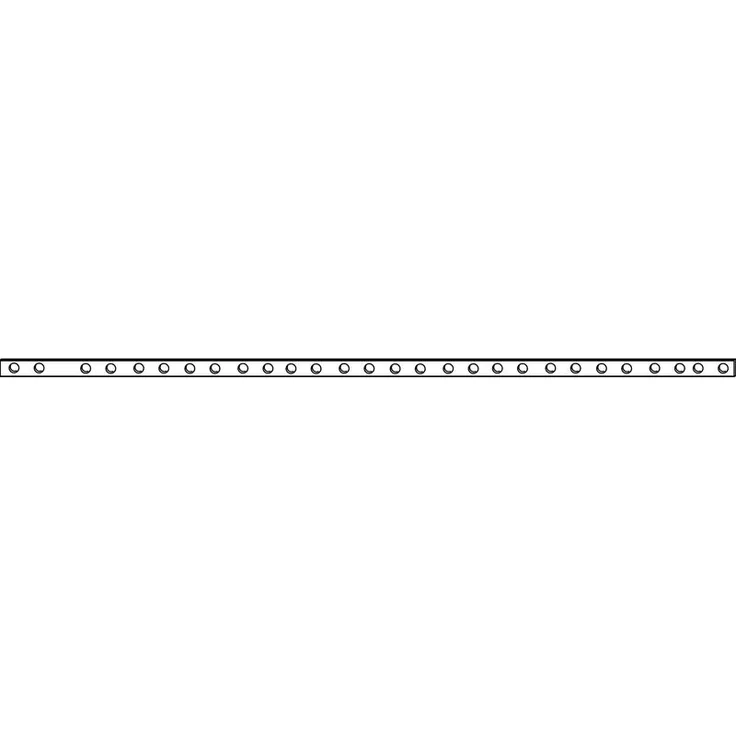 MACO HS Verbindungsstange flach, gelocht, L= 692 mm, Stahl verzinkt (359639)
