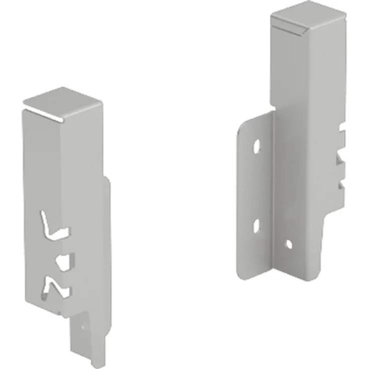 HETTICH Set Rückwandverbinder ArciTech 126 mm, silber, links und rechts
