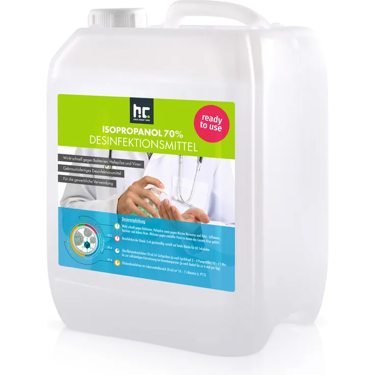 Brenntag 1 x 5 Liter Desinfektionsmittel für Hände & Flächen - anwendungsfertig