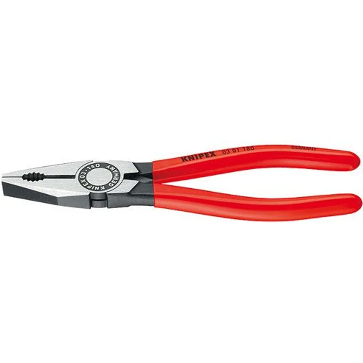KNIPEX 03 01 200 Kombizange mit Kunststoff überzogen schwarz atramentiert 200 mm – Bild 1