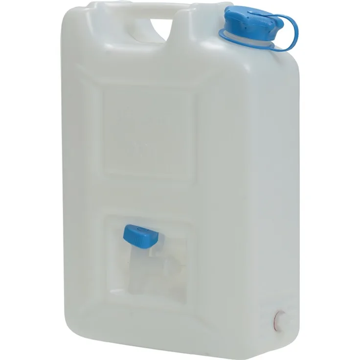 Wasserkanister 22l HD-PE stapelbar,m.Auslaufhahn H495xB350xT165mm HÜNERSDORFF