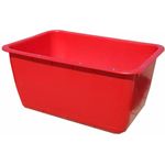 Mörtelwanne Kunststoff 200 Liter in rot mit Stahl-Verstärkung