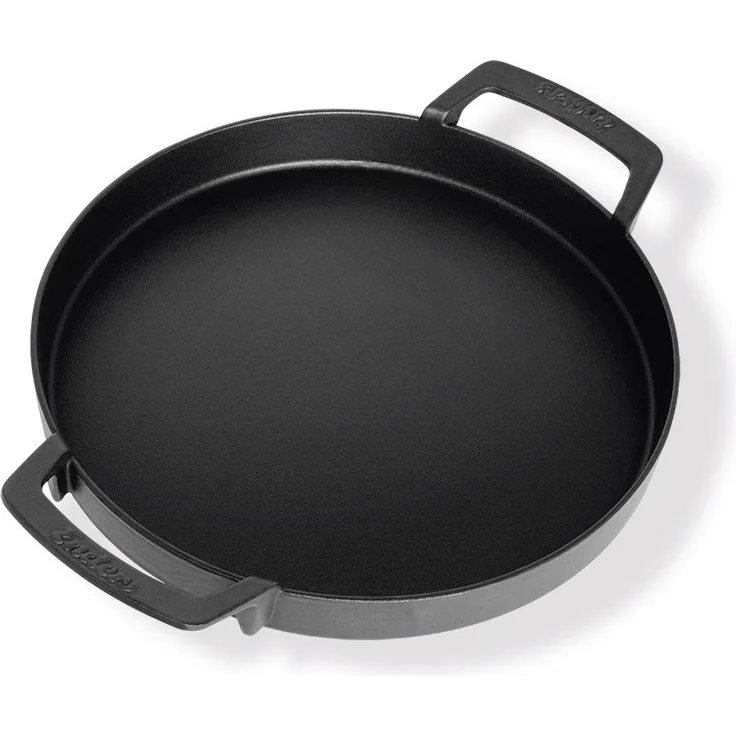 Enders Pfanne für BBQ System Switch Grid, emailliertes Gusseisen, Schwarz, 30,5 x 39 x 5,5 cm