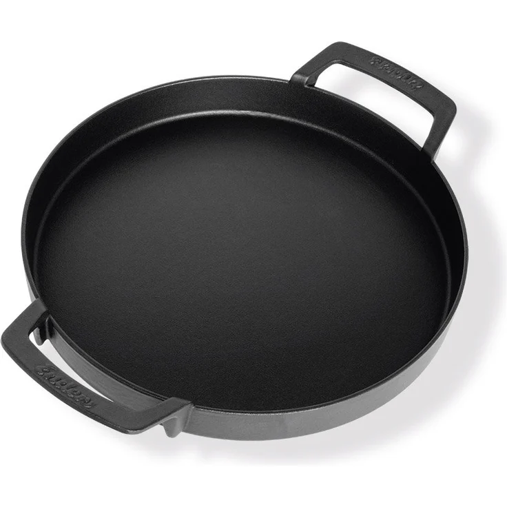 Enders Pfanne für BBQ System Switch Grid, emailliertes Gusseisen, Schwarz, 30,5 x 39 x 5,5 cm – Bild 1