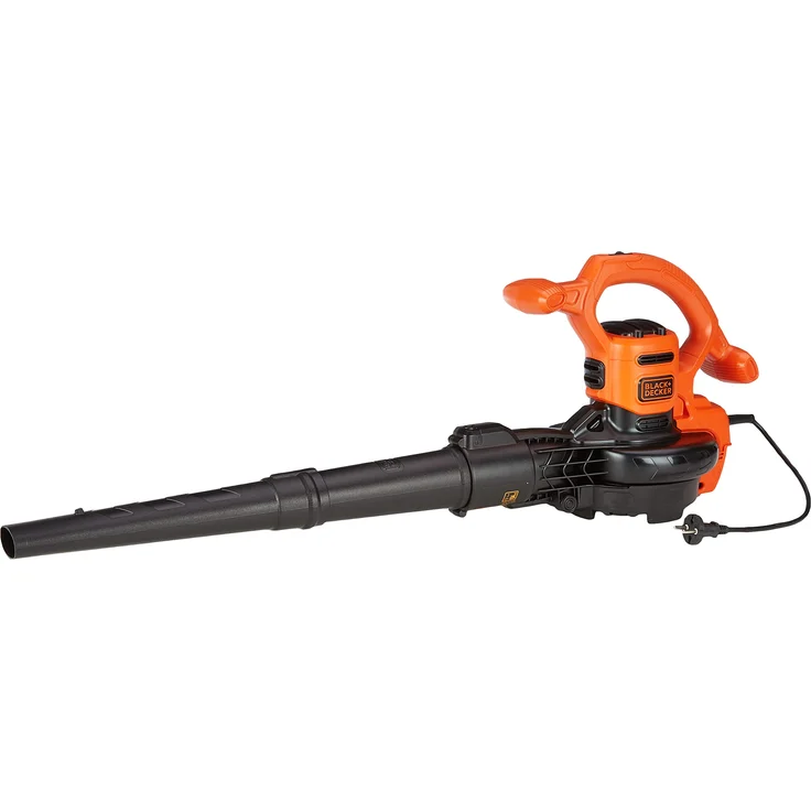 Black und Decker 3-in-1 Elektro-Laubsauger und Laubbläser (2.600 Watt, mit Häcksler, hohe Blasgeschwindigkeit von 315 km-h, 40l Fangsack und Tragegurt, für Terrassen, Wege, Einfahrten) BEBLV260 Häckselfunktion – Bild 1