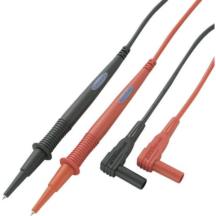 VOLTCRAFT Sicherheits-Messleitungs-Set 1.00m Schwarz, Rot MS-1A
