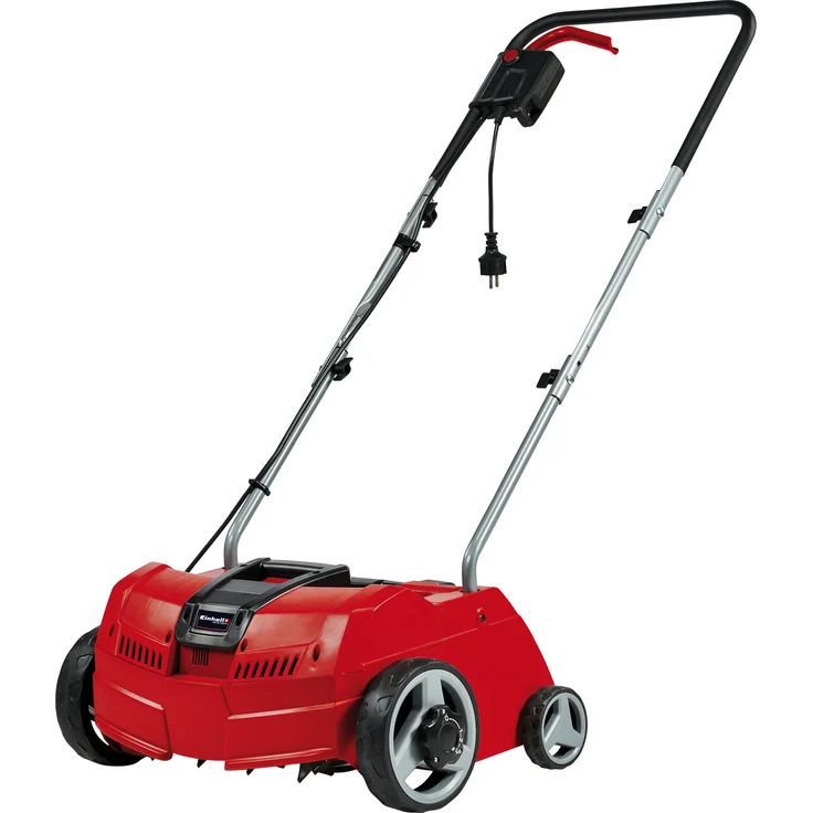 Einhell Elektro-Vertikutierer GC-ES 1231-1 (1.200 W, bis 300 m², 8 Doppelmesser, 3-stufige Arbeitstiefeneinstellung + Transportposition, klappbarer Führungsholm) – Bild 1
