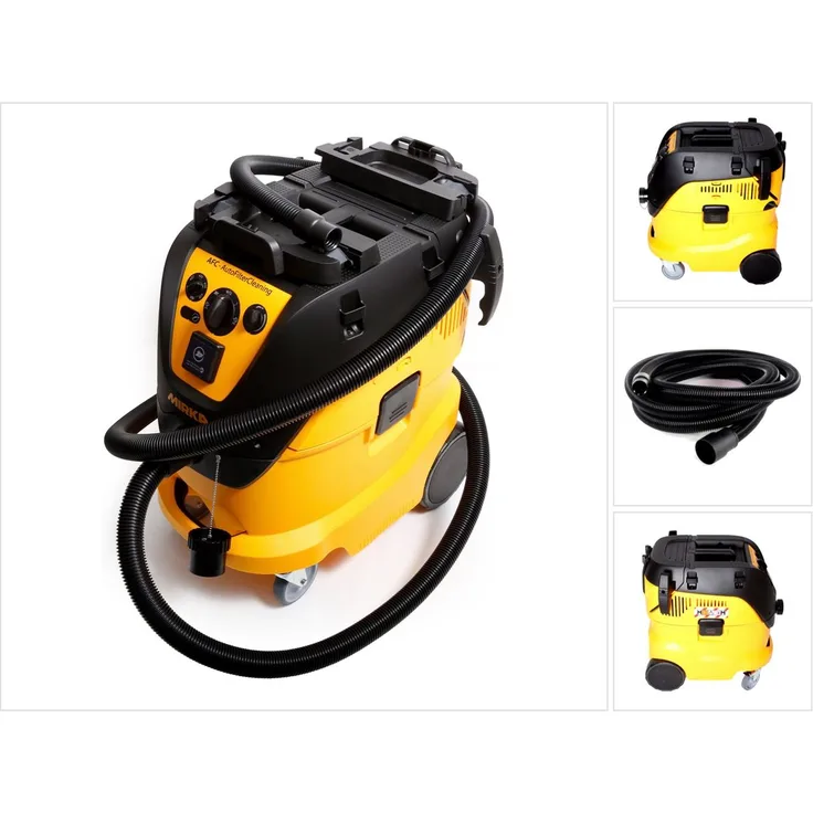Mirka Industrie Staubsauger 1242 M Nass- und Trockensauger Auto Clean Staubklasse M 42l 1200W mit 4m Saugschlauch ( 8999227111 )