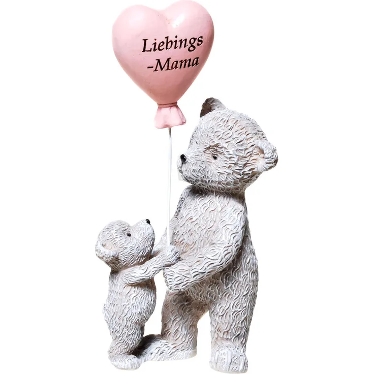 Udo Schmidt 35632 Bärchen mit Kind - Lieblings-Mama Figur 10 cm Bär