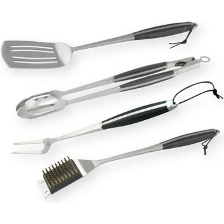 Campingaz Grillbesteckset Grillwerkzeug, Edelstahl, 4 Stück (2000014563)