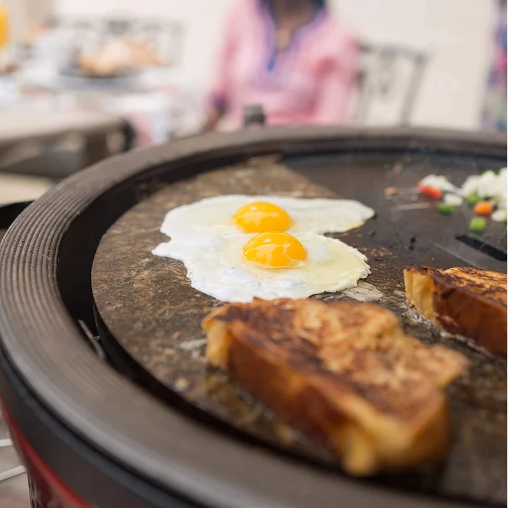 Kamado Joe Grillplatte, Speckstein, für Classic Joe, halbrund – Bild 3