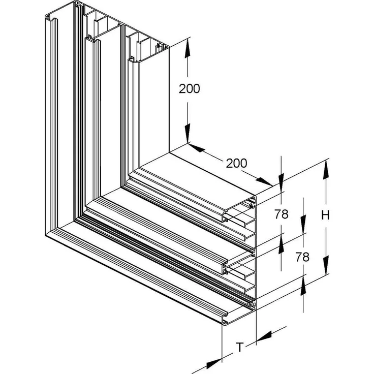 NIEDAX Alu-Flachwinkel DAV 220-78 N
