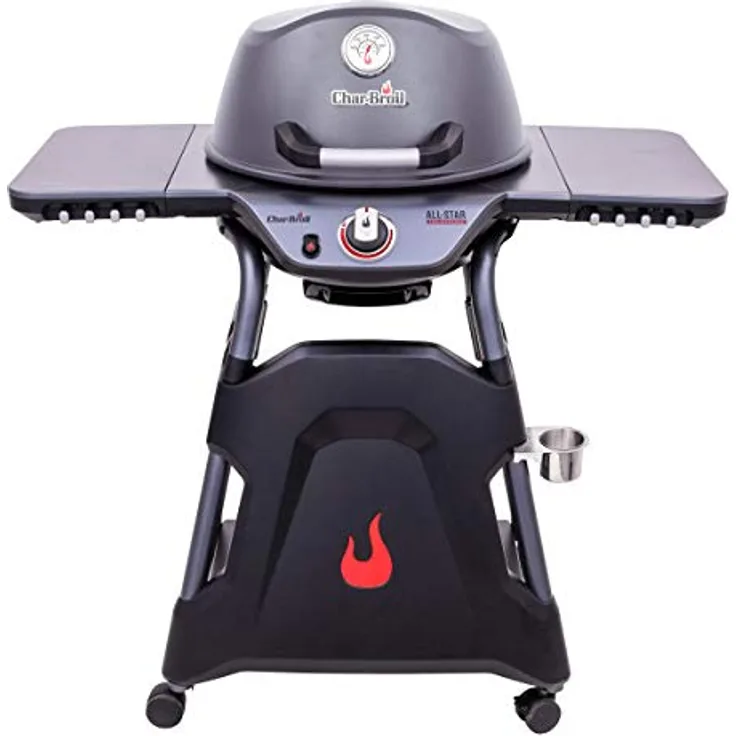 Char-Broil 125 All-Star Gasgrill, schwarz, 110 x 101 x 65 cm, mit Grillrost, mit Deckel