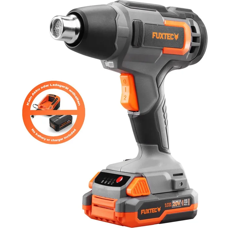 FUXTEC 20V Akku Heißluftpistole FX-E1HLP20 - ohne Akku/Ladegerät