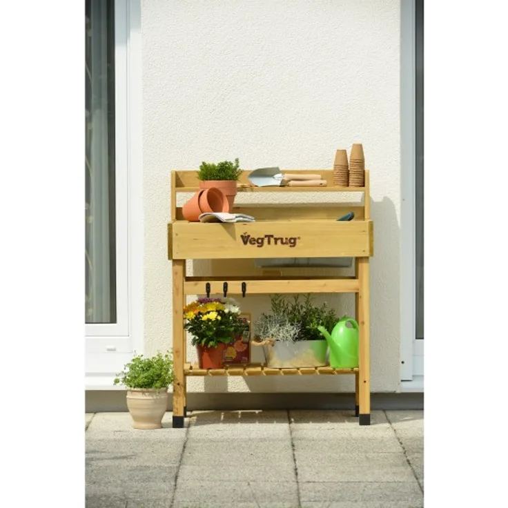 VegTrug Vegtrug Pflanztisch Deluxe L77cm Farbe natur Länge 77 cm