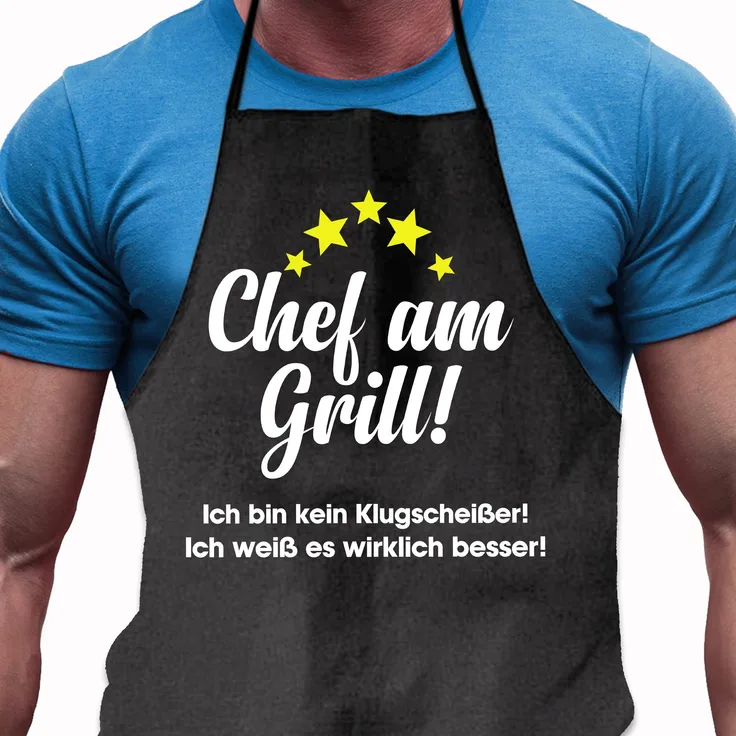 Grillschürze Besserwisser - Lustiges Geschenk für Männer und Grillmeister