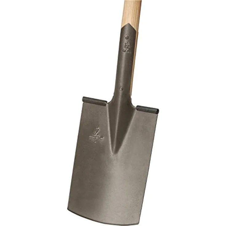 Idealspaten 10010286 Bauspaten Gärtner gestrahlt mit Tritt 100x30cm, Silber, 40 x 25 x 15 cm