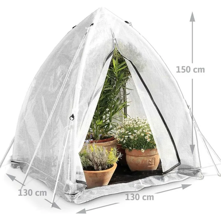 Foliengewächshaus Winter 'TROPICAL ISLAND M', H150xB130xT130cm - Biogreen