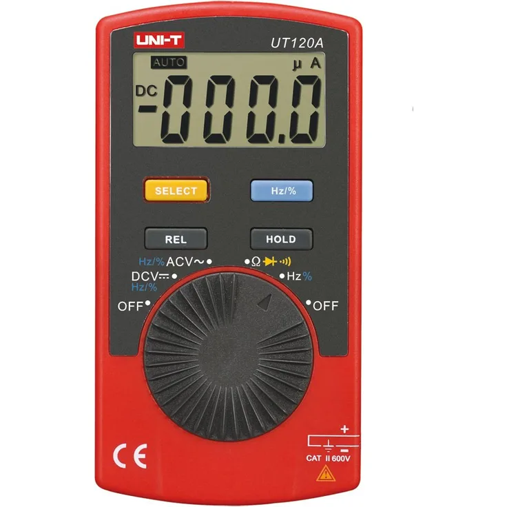UNI-T UT120A-MIE0143 Digital-Multimeter, rot-schwarz