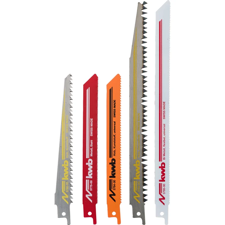 kwb Säbelsägeblatt-Satz für Holz und Metall - Sägeblatt-Set, 5-teilig – Bild 1