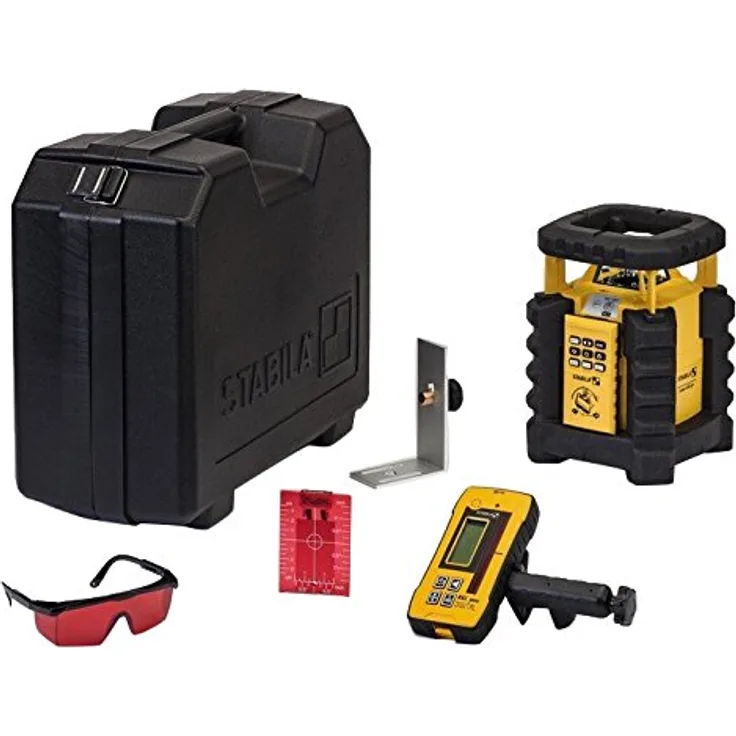 Stabila LAR 350 7-teiliges Set Rotationslaser, Gelb