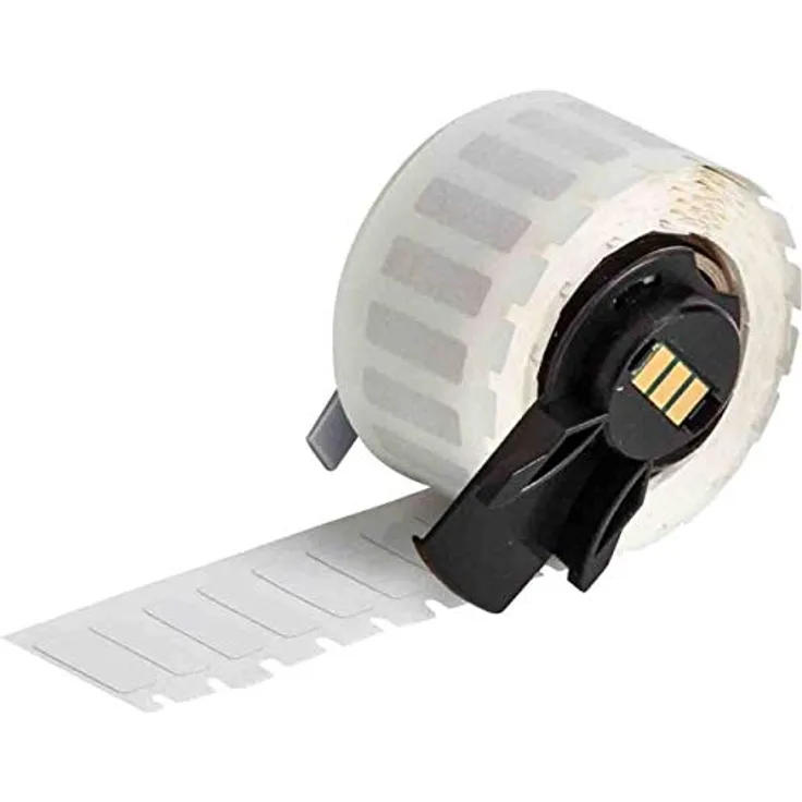 Brady PTL-9-717 B-717 Etikett, glänzend, statisch ableitendes Polyimid, 0,200 x 0,650 Zoll H x B , Weiß, 750 Stück
