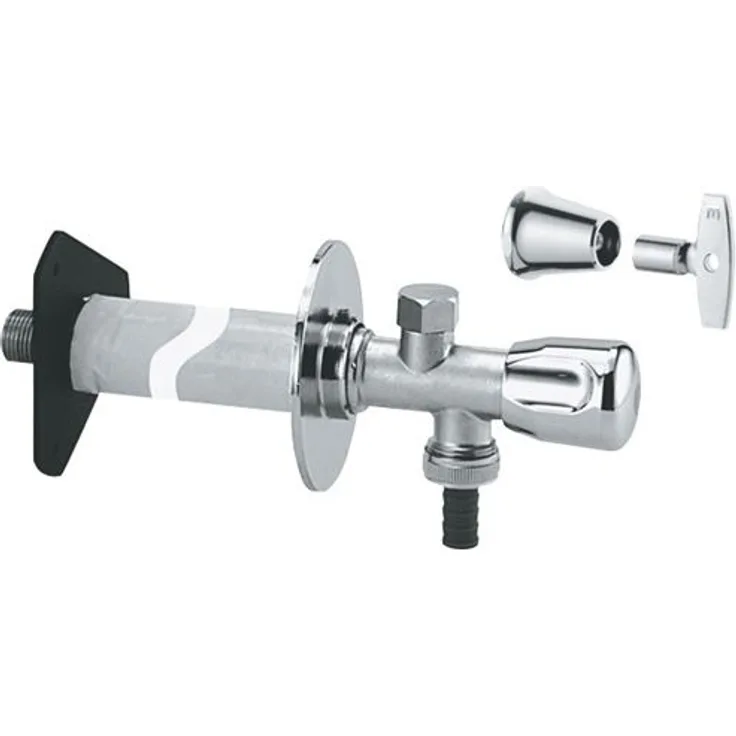 GROHE | Eurotec-Bausatz Außenwandventil DN 15 | chrom | 41208000 Bewässerungszubehör