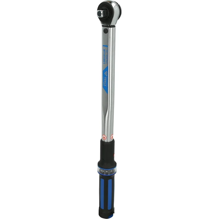 Brilliant Tools BT141901 1-2'' Drehmomentschlüssel mit Drehknopf-Umsteck-Ratschenkopf, 20-200 Nm, Schwarz-Blau – Bild 1