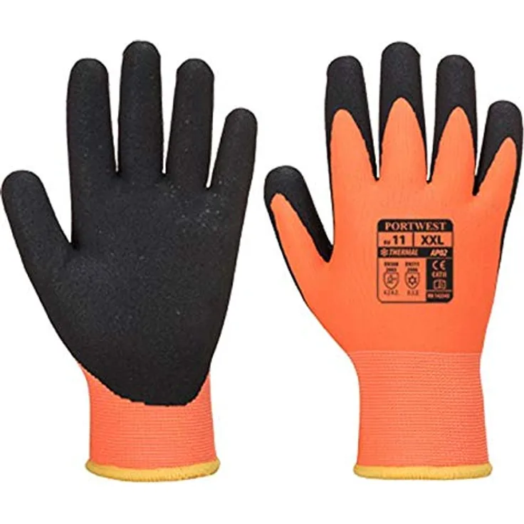 Portwest Thermo Pro Ultra Handschuhe AP02 orange-schwarz Gr. XL