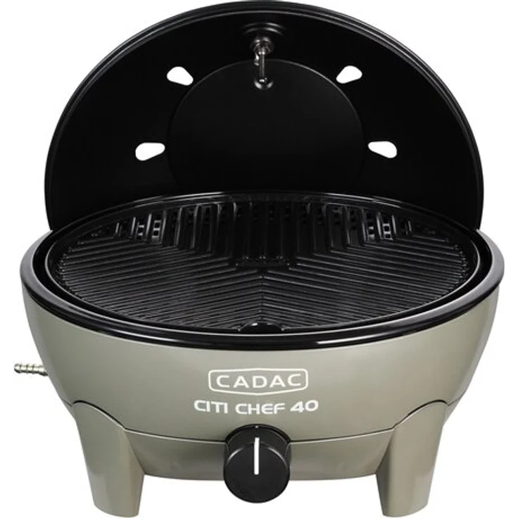 Cadac Citi Chef 40 Olive Green, 50mbar Tragbarer Gasgrill 5610-20-12-DE, Maße 33 x 42,2 x 42,2 cm – Bild 2