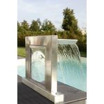 Ideal Edelstahl Pool Schwalldusche Aquarius V4A mit LED RGB