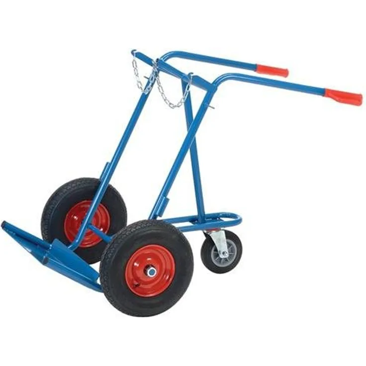 Fetra Transportgeräte mcegc1021 Sackkarre für 2 Flaschen Gas-A3, 830 mm Breite x 1300 mm Höhe