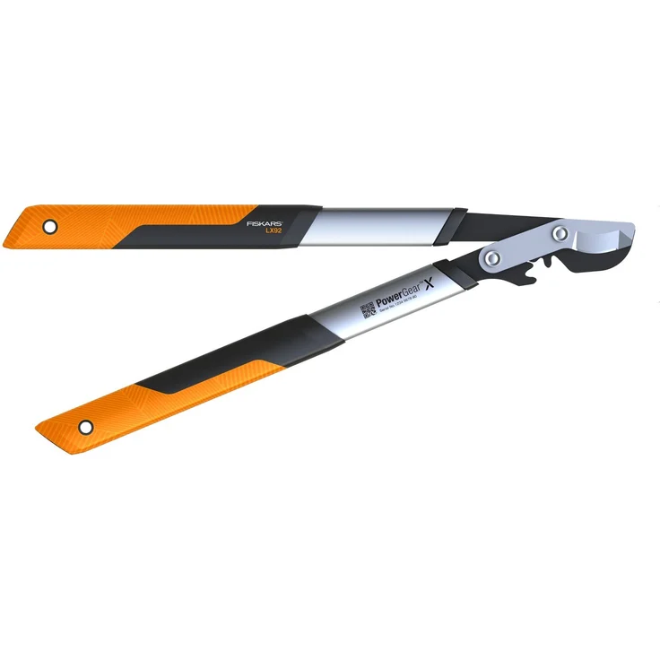 Fiskars PowerGear X Bypass-Getriebeastschere für frisches Holz, Antihaftbeschichtet, Gehärteter Präzisionsstahl, Länge 57 cm, Schwarz-Orange, LX92-S, 1020186 – Bild 1