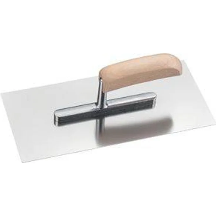 WESTEX Glättekelle Edelstahl, Holzgriff, 280 x 130 mm
