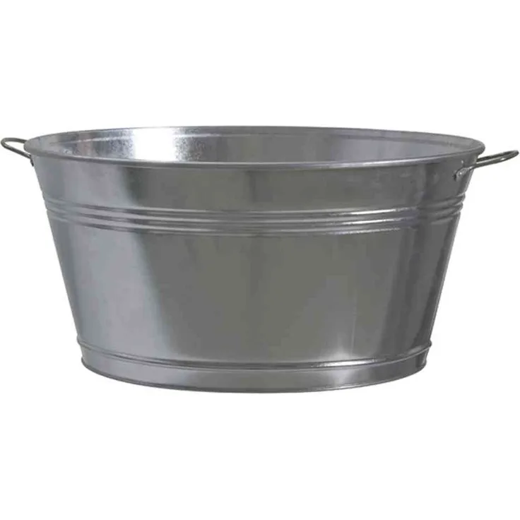 Siena Garden Gartenwanne, mit 2 Griffen, Ø51x25cm, Zinkblech, 543530 - Preisvergleich